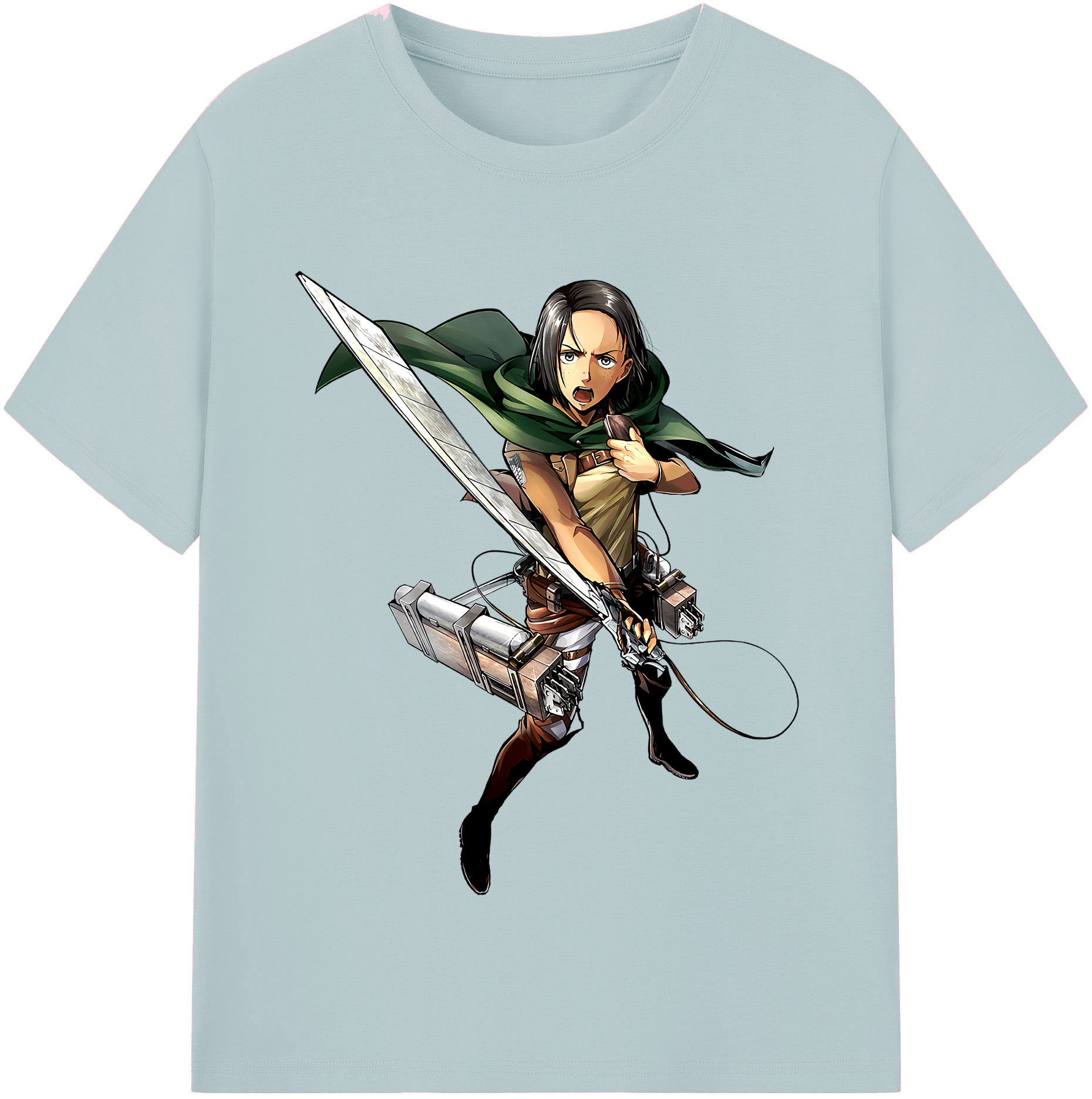 （画像用） 進撃の巨人 Attack on Titan 綿100％半袖Tシャツ（フロントプリント）
